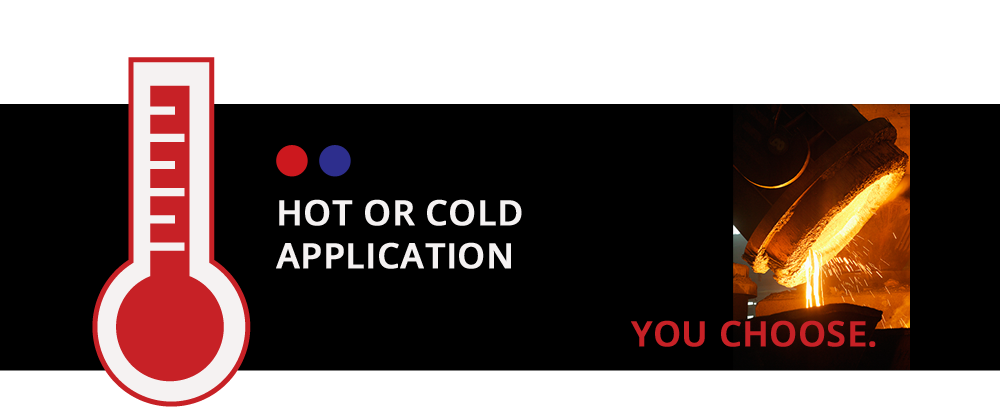 Hot or cold application. You choose.